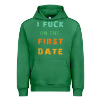 Emerald I F.uck On The First Date Funny First Date Gift Urban Hoodie - lanVoArt