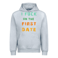 Heather Grey I F.uck On The First Date Funny First Date Gift Urban Hoodie - lanVoArt