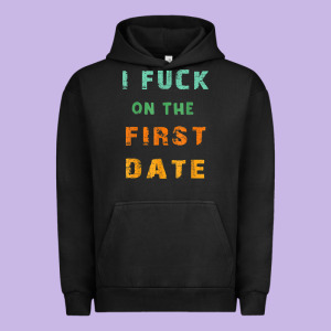 I F.uck On The First Date Funny First Date Gift Urban Hoodie Designed By Lanvoart