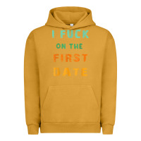 Pigment Peanut Butter I F.uck On The First Date Funny First Date Gift Urban Hoodie - lanVoArt