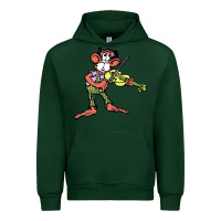 Forest Green the iommi monkey Urban Hoodie - lanVoArt