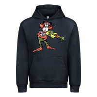 Navy the iommi monkey Urban Hoodie - lanVoArt