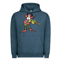 Pigment Midnight Navy the iommi monkey Urban Hoodie - lanVoArt