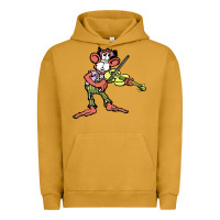 Pigment Peanut Butter the iommi monkey Urban Hoodie - lanVoArt