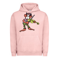 Pigment Salmon the iommi monkey Urban Hoodie - lanVoArt