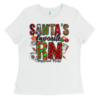 White santa's favorite rn Ladies Tee - Jasminsmagicworld