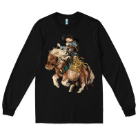 Black Midilli little Cowboy kid rodeo Long Sleeve Tee - HowdyJamesFarm
