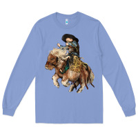 Colony Blue Midilli little Cowboy kid rodeo Long Sleeve Tee - HowdyJamesFarm