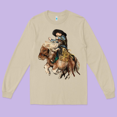 Midilli Little Cowboy Kid Rodeo Long Sleeve Tee Designed By Howdyjamesfarm