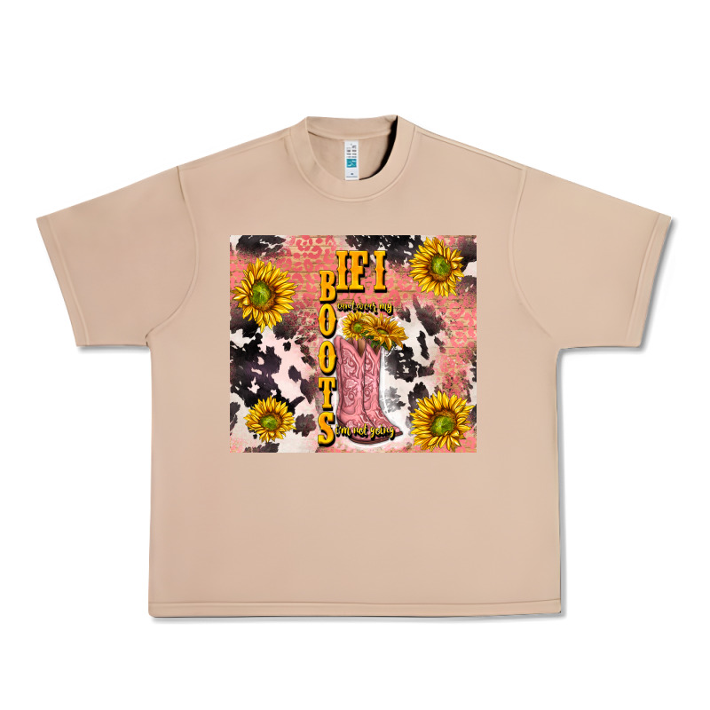 Cowgirl Boots Sunflower Urban Heavy Tee by TumblerDesignByShophia | Teevron