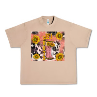 Burro cowgirl boots sunflower Urban Heavy Tee - TumblerDesignByShophia