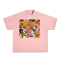 Salmon cowgirl boots sunflower Urban Heavy Tee - TumblerDesignByShophia