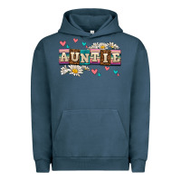 Pigment Midnight Navy daisy auntie Urban Hoodie - AdoDesignShop