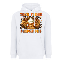 White Thick Thighs Pumpkin Pies Heavyweight Hoodie - Artiststas