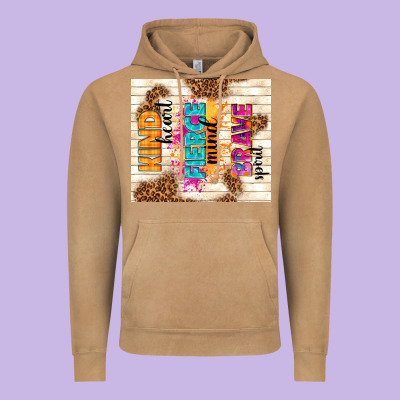 Kind Heart Fierce Mind Brave Spirit Vintage Hoodie Designed By Tumblerdesignbyshophia