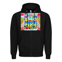 Black summer time Zipper Hoodie - CowhideDigitalArt