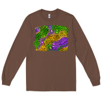Chestnut mardi gras leopard gemstone background Long Sleeve Tee - RanaPortraitStore