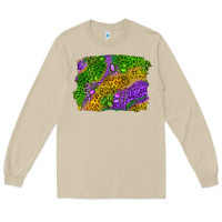 Mushroom mardi gras leopard gemstone background Long Sleeve Tee - RanaPortraitStore