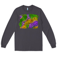 Smoke mardi gras leopard gemstone background Long Sleeve Tee - RanaPortraitStore