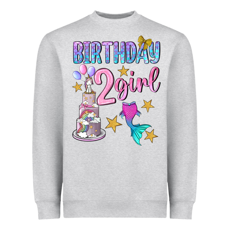 Birthday Girl 2 Heavyweight Sweatshirt by BundleAndBundleShop | Teevron