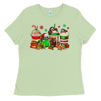 Matcha christmas sloth coffee cups Ladies Tee - Jasminsmagicworld