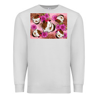 Dove Grey Guinea pig flowers Premium Sweatshirt - Artiststas