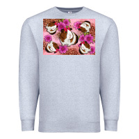 Heather Grey Guinea pig flowers Premium Sweatshirt - Artiststas