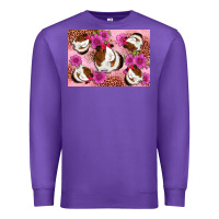 Purple Guinea pig flowers Premium Sweatshirt - Artiststas