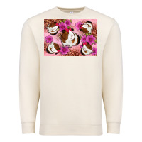 Sandshell Guinea pig flowers Premium Sweatshirt - Artiststas