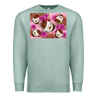 Seafoam Guinea pig flowers Premium Sweatshirt - Artiststas
