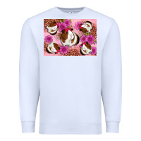 White Guinea pig flowers Premium Sweatshirt - Artiststas