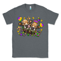Charcoal Heather Mardi Gras heifers Classic Tee - NancyCooperArtShop