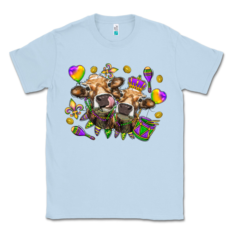 Mardi Gras Heifers Classic Tee by NancyCooperArtShop | Teevron