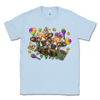 Dusty Blue Mardi Gras heifers Classic Tee - NancyCooperArtShop