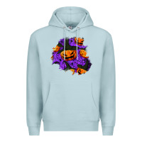 Blue Mist halloween pumpkin patch  1 Premium Hoodie - BundleAndBundleShop