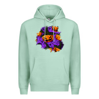 Seafoam halloween pumpkin patch  1 Premium Hoodie - BundleAndBundleShop
