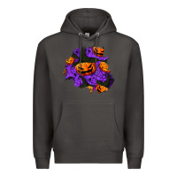 Smoke halloween pumpkin patch  1 Premium Hoodie - BundleAndBundleShop