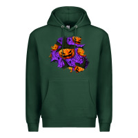 Sports Green halloween pumpkin patch  1 Premium Hoodie - BundleAndBundleShop