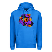 True Royal halloween pumpkin patch  1 Premium Hoodie - BundleAndBundleShop