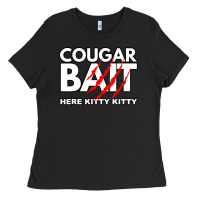 Cougar Bait Funny Halloween Costume Older Woman Younger Man Ladies Tee | Teevron