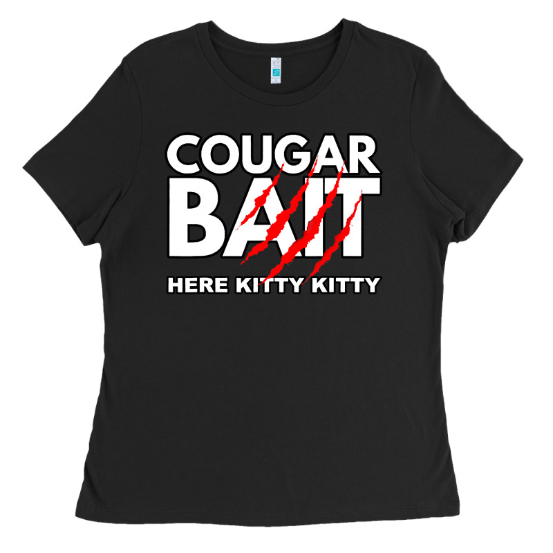 Cougar Bait Funny Halloween Costume Older Woman Younger Man Ladies Tee by lanVoArt | Teevron