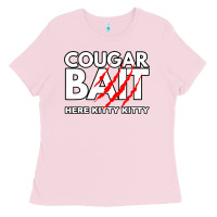 Bubblegum Pink cougar bait funny halloween costume older woman younger man Ladies Tee - lanVoArt