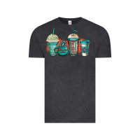 Vintage Black turquoise junkie coffee cups Vintage Tee - Jasminsmagicworld