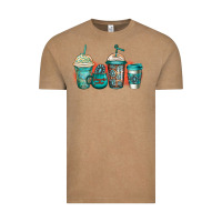 Vintage Coffee turquoise junkie coffee cups Vintage Tee - Jasminsmagicworld