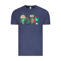 Vintage Denim turquoise junkie coffee cups Vintage Tee - Jasminsmagicworld