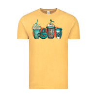 Vintage Mustard turquoise junkie coffee cups Vintage Tee - Jasminsmagicworld