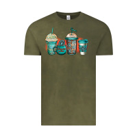 Vintage Olive turquoise junkie coffee cups Vintage Tee - Jasminsmagicworld