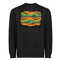 Black Halloween Skull Background Heavyweight Sweatshirt - BundleAndBundleShop