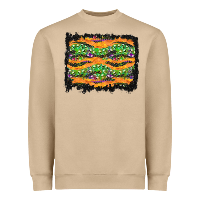Halloween Skull Background Heavyweight Sweatshirt by BundleAndBundleShop | Teevron