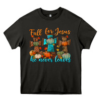 Asphalt fall for jesus he never leaves Heavy Core Tee - BundleAndBundleShop